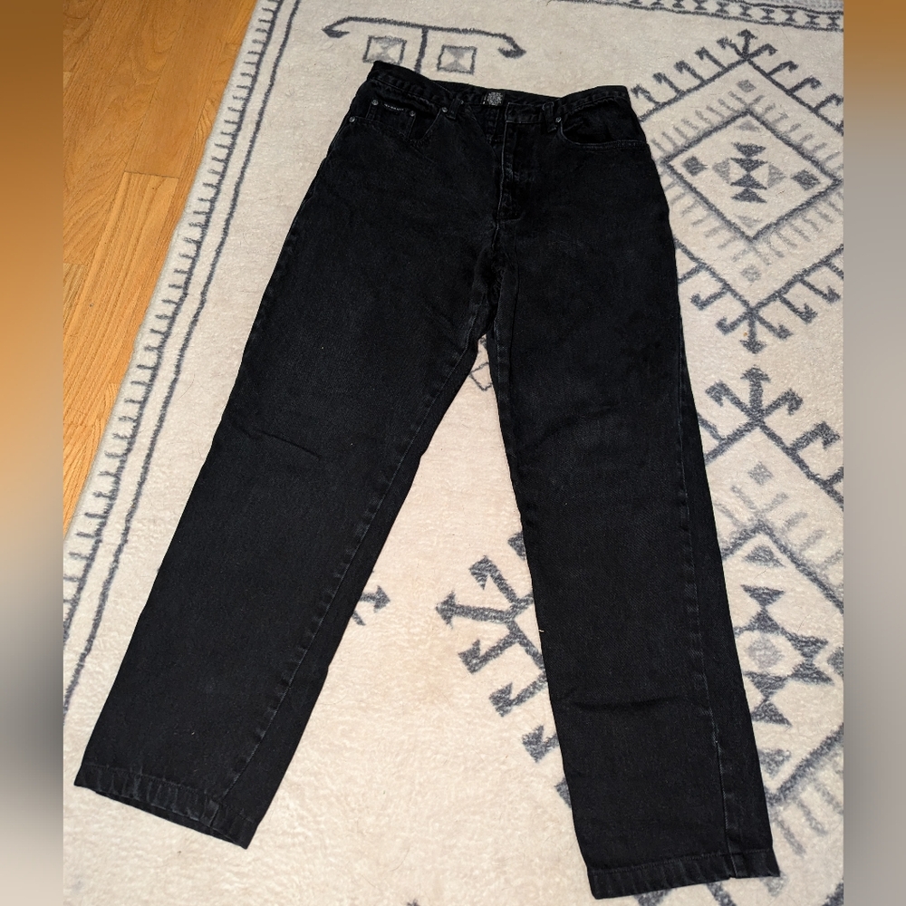 Straight black jeans